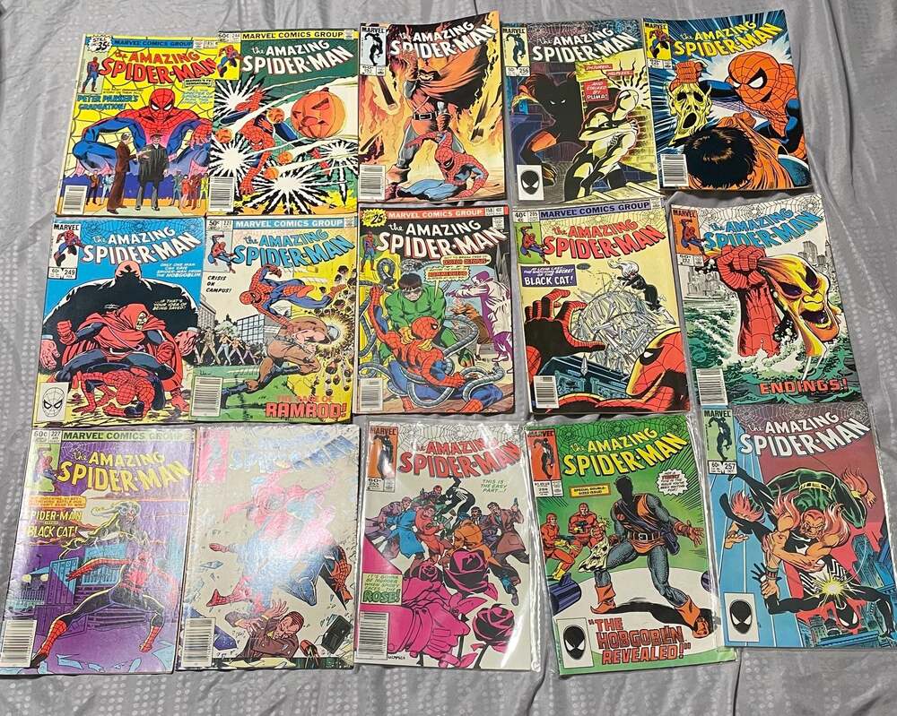 Valuable Lot of 14 The Amazing Spider-Man Vintage comics